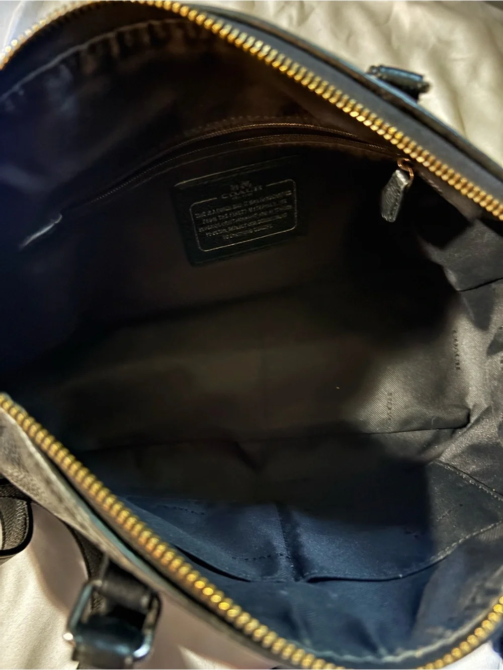 Coach Black Pebbled Leather Studded Satchel Crossbody Bag Style 36306